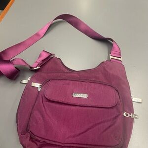 Baggallini Wine Criss Cross Crossbody Bag